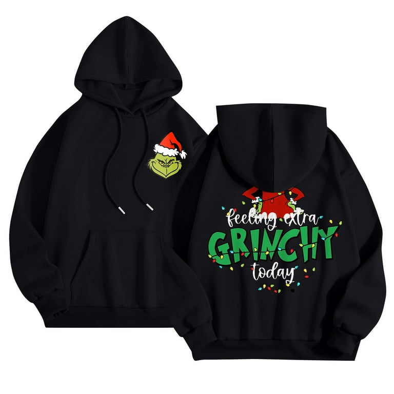 Czxfifvy Green Costume Christmas Sweatshirts Womens Casual Hoodies