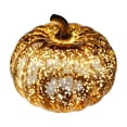 thumbnail image 1 of KEVCHE Halloween Glass Pumpkin Decoration with Warm LED Light,Glitter Accent Battery Operated Tabletop Lamp for Indoor Outdoor Mantel Shelf Display,Glowing Halloween Pumpkin Decoration, 1 of 4