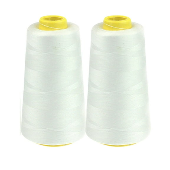KEVCHE Household Color Polyester Sewing Thread Pagoda Thread 2PC 2300 Yards, Solid Color Stitching Thread for Machine and Household Sewing Accessories for Manual Sewing Various Fabrics