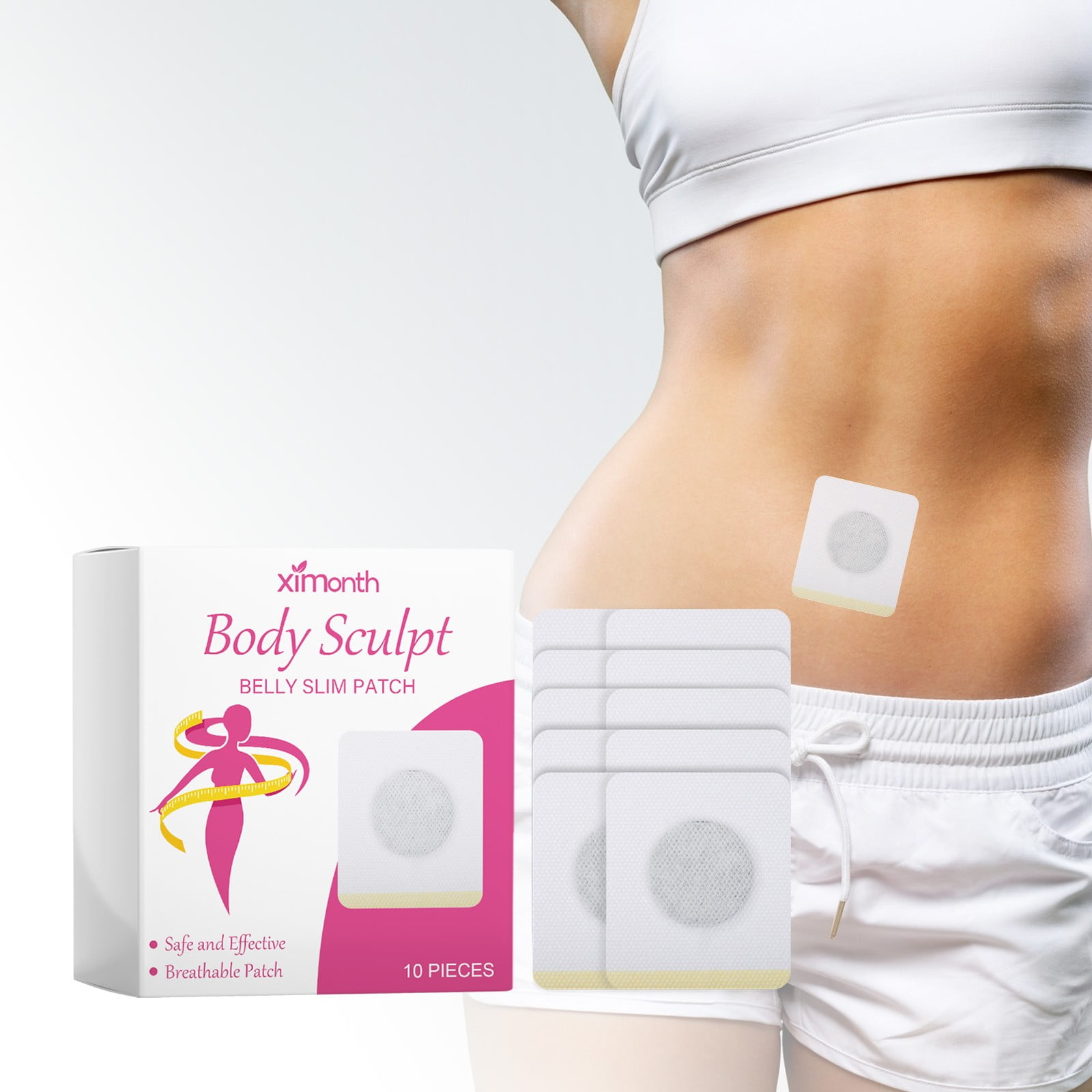 KEVCHE Lose Belly Fat for Women, 1 Pack 10 Patch Toning Contouring