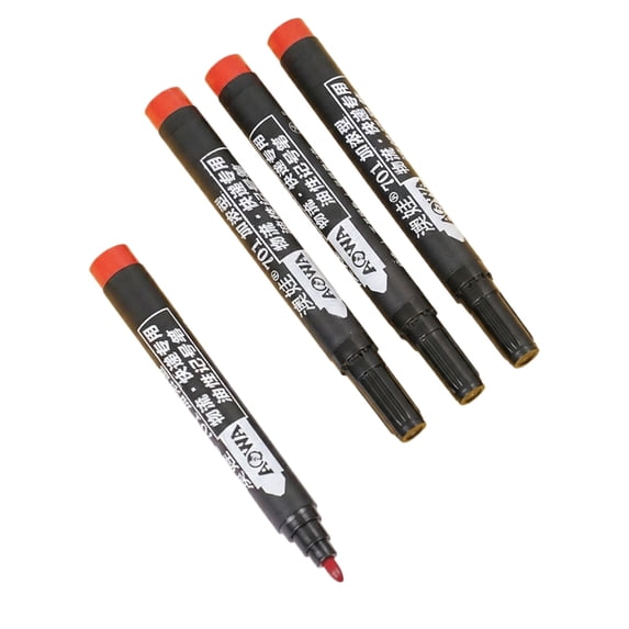 KEVCHE Oil-Based Permanent Refillable Marker Pen with Broad Tip, Fade-Resistant Waterproof Ink for Logistics and Warehouse Marking, Multi-Surface Pen for Paper Carton Plastic Metal and Glass