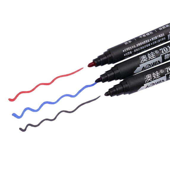 KEVCHE Oil-Based Permanent Refillable Marker Pen with Broad Tip, Fade-Resistant Waterproof Ink for Logistics and Warehouse Marking, Multi-Surface Pen for Paper Carton Plastic Metal and Glass