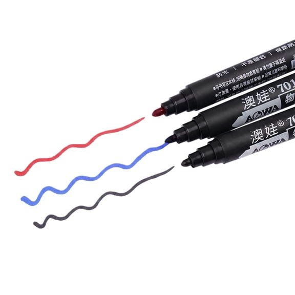 KEVCHE Oil-Based Permanent Refillable Marker Pen with Broad Tip, Fade-Resistant Waterproof Ink for Logistics and Warehouse Marking, Multi-Surface Pen for Paper Carton Plastic Metal and Glass