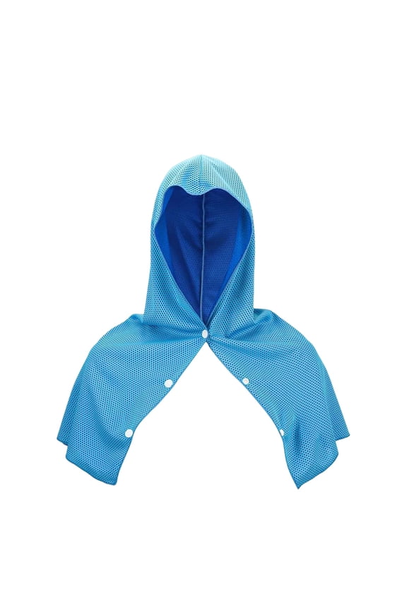Outdoor Sports Cooling Hoodie Towel, Quick-Dry Absorbent Sun Protection Cape, Multi-Functional Two-Way Towel Hat for Neck Face, Instant Cool for Sport Camping