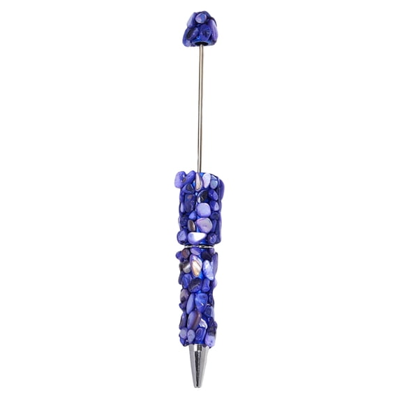 KEVCHE Shaped String Pen with Colorful Rotating Beads, DIY Assembly Ballpoint Pen for Student, Creative Handmade Craft Kit, Fun Educational Toy for Classroom Art Projects