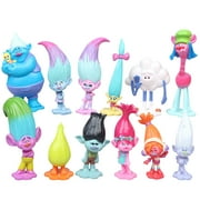 KEVCHE Trolls Action Figure Set, with 12 Collectible Dolls 2.8"
