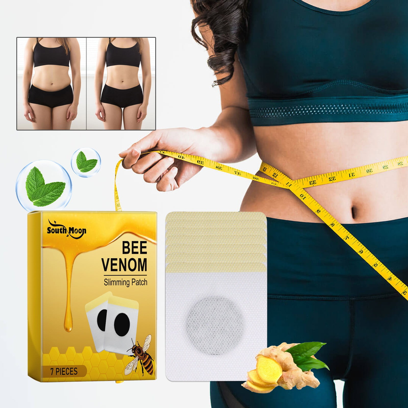 Do Belly Slimming Patches Really Work KEVCHE Weight Loss Patches, 1 Pack - 7 Patch Natural Belly Sticker