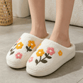thumbnail image 1 of KEVCHE Women Home Slippers, Cute Slippers Indoor Outdoor Plaid Shoes, Warm Soft Bedroom Shoes Fuzzy Closed Toe Sandals Non Slip House Bedroom Slippers, 1 of 4