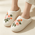 thumbnail image 1 of KEVCHE Women Home Slippers, Cute Slippers Indoor Outdoor Plaid Shoes, Warm Soft Bedroom Shoes Fuzzy Closed Toe Sandals Non Slip House Bedroom Slippers, 1 of 4