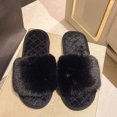 thumbnail image 1 of KEVCHE Womens Fuzzy Slippers , Warm Breathable Cushion Non-Slip Base , Indoor Outdoor House Slippers, 1 of 3