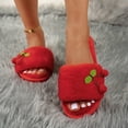 thumbnail image 1 of KEVCHE Womens Fuzzy Slippers , Warm Plush Interior with Non-Slip Tread , Indoor Outdoor House Shoes, 1 of 7