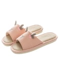 thumbnail image 1 of KEVCHE Womens Linen Cotton Slippers with Non-Slip Sole, Breathable and Quiet Lightweight House Shoes for Indoor Home Use, Soft Cushioned Floor Slippers for Bedroom and Daily Lounging, 1 of 4