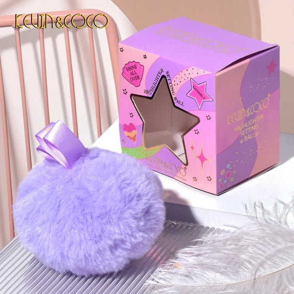 KEVIN&COCO Long - Lasting Makeup Shiny And Lovable - Highlighter Setting Ball Purple Star