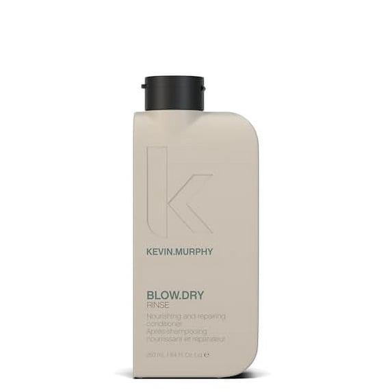 KEVIN.MURPHY BLOW.DRY RINSE - Nourishing, Repairing Conditioner - Heat Protection - Hydrating - With Shea Butter & Rice Bran Oil - Colour-Safe - Fresh Scent - 250 mL / 8.4 fl oz