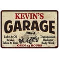 thumbnail image 1 of KEVIN'S Garage Man Cave Metal Sign Decor 8x12 208120014026, 1 of 1