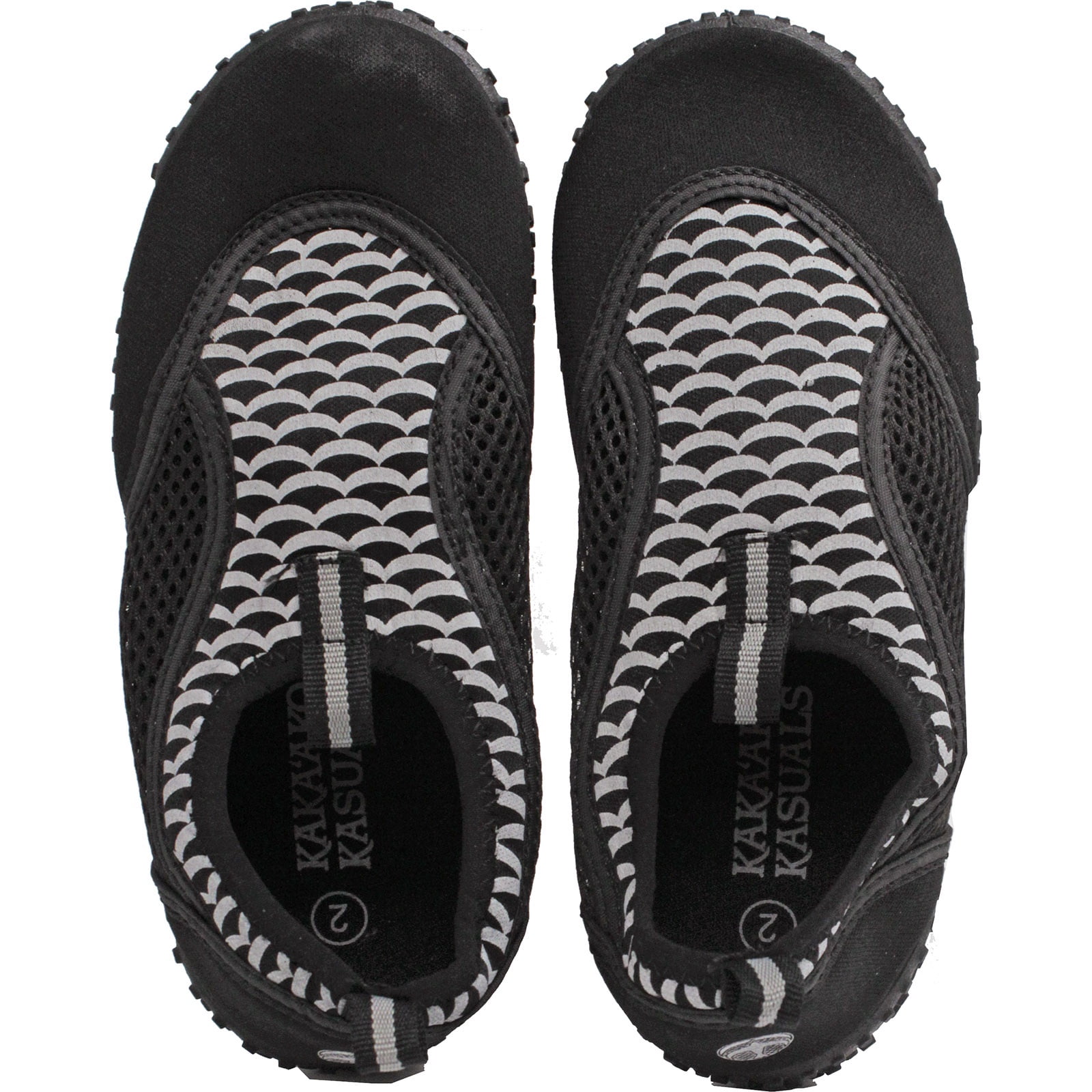 Kakaako Kasuals Unisex Reef Walker US Youth Size 2, Black