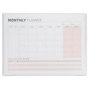 KEWENN blank calendar,12.2X8.74X0.2Inches,Desk Blank Calendar Sheet Monthly Planner Notepad Blank Calendar Planning Notepad