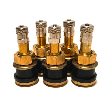 10 Pack Beacon TR501 Oval Brass Truck Tire Valve Stems - TR 501-O, TTV500-O-010