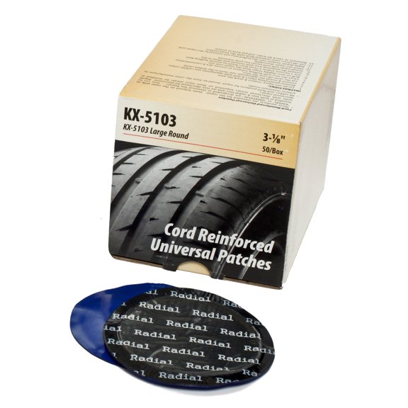 KEX KX-5103 Fabric Reinforced Universal 3-1/8 in Round Patches, 50 units