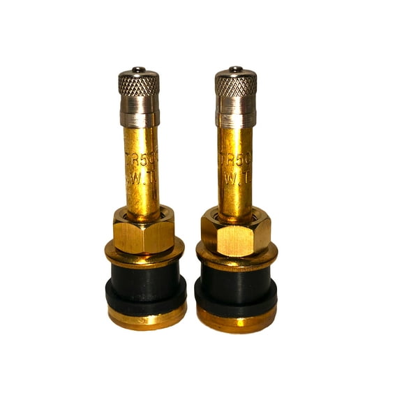 KEX Two TR500 Straight Brass Clamp in Tubeless 2 inch Truck or Bus Valve Stems