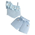 thumbnail image 1 of KEXE 12 Month Girl Clothes Toddler Girl Clothes Summer Toddler Girl Clothes Baby Girl Sleeveless Shirt Shorts Set Cute Outfits, 1 of 9