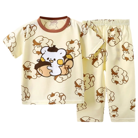 KEXE 2-3T Girls Clothes Baby Girl Summer Outfit Toddler Baby Girl Outfits Summer Clothes Infant Spring Short Sleeve Shirt Tops Cute Shorts Set