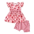 thumbnail image 1 of KEXE 24 Months Girls Clothes Baby Outfits Girl Summer Toddler Girl Clothes Baby Girl Sleeveless Shirt Shorts Set Cute Outfits, 1 of 7