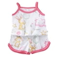 thumbnail image 1 of KEXE 2T Summer Clothes For Girls Baby Girl Spring Outfits Summer Toddler Girl Clothes Baby Girl Sleeveless Shirt Shorts Set Cute Outfits, 1 of 7