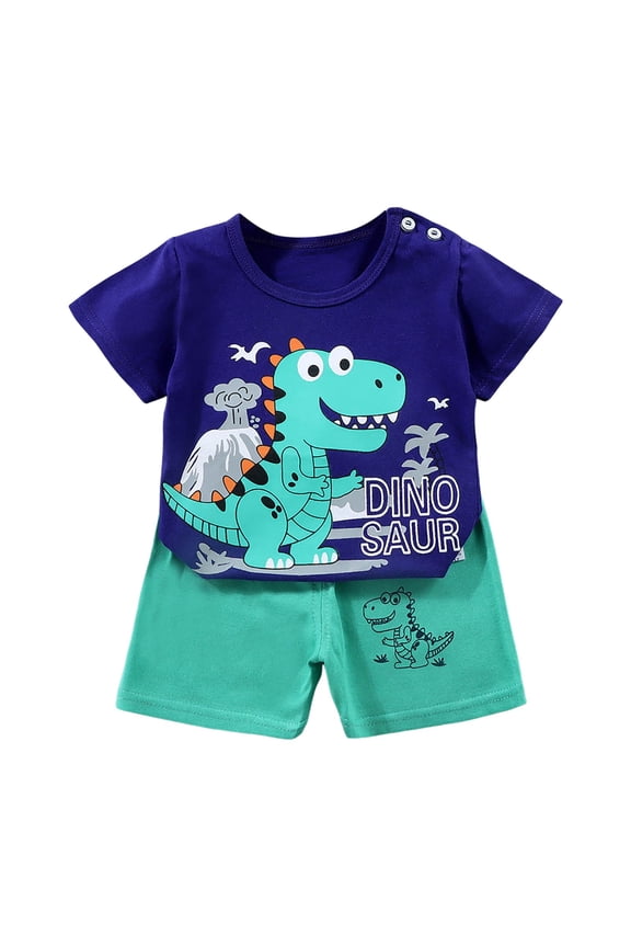 Baby Boy Clothes 12 Months Baby Boy Clothes 24 Months Toddler Boy Clothes Summer Short Sleeve T-Shirt And Shorts Kids Outfit Set