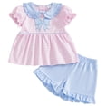 thumbnail image 1 of KEXE Baby Girl Outfits Toddlers Girls Clothing Toddler Baby Girls Summer Clothes Short Sleeve T-Shirt Tops Short Sets Cute Outfits, 1 of 8