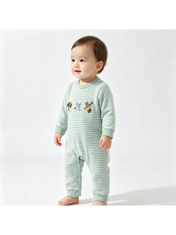 Baby Romper Newborn Outfit Forest Animal Newborn Boy Clothes Soft Knit One Piece