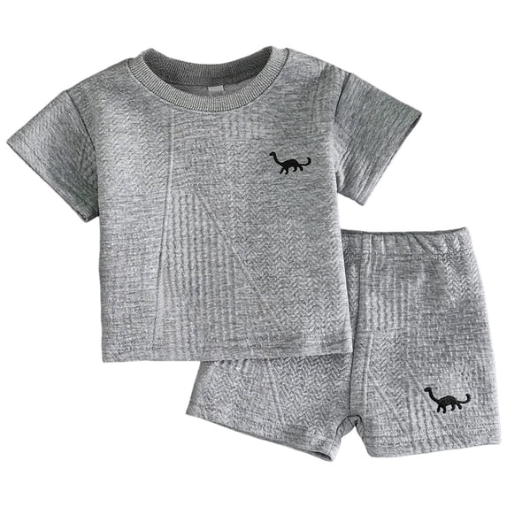 KEXE Baby Summer Clothes Boy 2T Boys Clothes Toddler Boy Outfit Baby Boy Short Sleeve T Shirt And Shorts Set 2 Piece Spring Summer Clothes