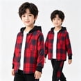 thumbnail image 1 of KEXE Boys 2 Piece Outfits Boys Fall Clothes Hood Top And Jogger Pants Set For Little Kids, 1 of 9