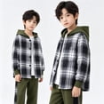 thumbnail image 1 of KEXE Boys 2 piece outfits boys fall clothes hood top and jogger pants set for little kids, 1 of 9