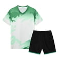 thumbnail image 1 of KEXE Boys Shorts Size 10-12 Tween Boys Clothes Summer T-Shirt And Shorts Set 2 Pieces Teen Trendy Outfits（13-14 Years,Green), 1 of 4
