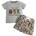 thumbnail image 1 of KEXE Boys Summer Outfits Summer Clothes For Toddler Boys Toddler Baby Boy Summer Clothes T Shirt Elastic Waist Shorts Set 2 Piece Outfit, 1 of 8