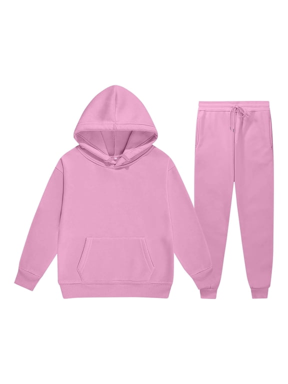 Boys Sweat Set Sweat Suits For Girls 2 Piece Outfit Boys Pullover Hoodies Sweatshirt Suit For Kids Tracksuit Set 3-4 Years