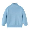 thumbnail image 1 of KEXE Girls Cardigan Girls' Cardigans Girls' Cardigans Sweater Cotton Button Solid Long Sleeve Knit Sweaters Sky Blue 2-3 Years, 1 of 4