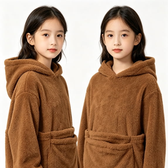 KEXE Girls Fleece Pullover Hoodie Loose Fit Long Sleeve Sweatshirt with Pocket Casual Warm Hooded Top