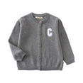 thumbnail image 1 of KEXE Girls Sweaters Girls Sweaters 10-12 Girls Cardigan Sweaters School Uniform Sweater V Neck Button Front Outerwear Dark Gray 1-2 Years, 1 of 7
