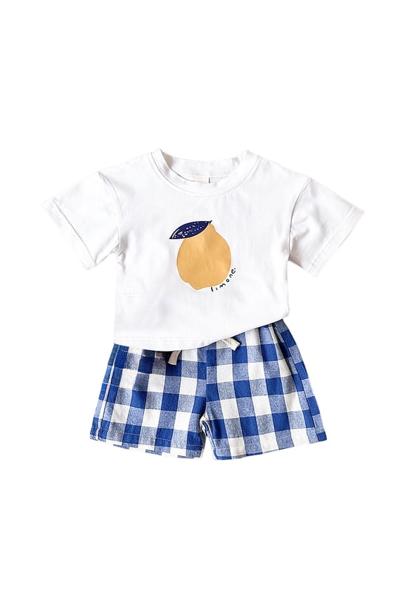 Girls Two Piece Outfits Toddler 2 Piece Outfits Girls Toddler Baby Girls Summer Clothes Short Sleeve T-Shirt Tops Short Sets Cute Outfits