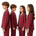 thumbnail image 1 of KEXE Kids Buffalo Check Plaid Sleepwear Boys Girls Holiday Set, 1 of 4