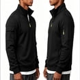 thumbnail image 1 of KEXE Mens Quarter Zip Pullover Knit Mock Neck Sweatshirt Casual, 1 of 5