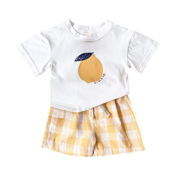 KEXE Sets For Girls Toddler Girl Clothes 4T Toddler Baby Girls Summer Clothes Short Sleeve T-Shirt Tops Short Sets Cute Outfits