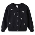 thumbnail image 1 of KEXE Sweaters For Girls Black Cardigan For Girls Girls' Cardigans Sweater School Uniforms Cotton Long Sleeve Lightweight Outerwear Black 11-12 Years, 1 of 4