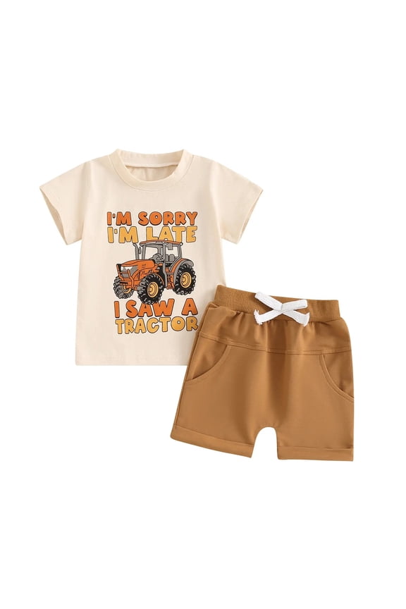 Toddler Clothes For Boys Baby Boy Clothes 3-6 Months Toddler Boy Clothes Kids Summer Outfits Shirt Short Sets