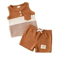 thumbnail image 1 of KEXE Toddler Summer Outfits 1 Year Old Boy Clothes Toddler Boy Summer Short Sleeve T-Shirt And Short Set, 1 of 6