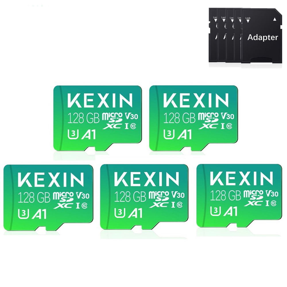 KEXIN icro SD Scheda 32GB e Adattatore SD, Set da 5 Scheda di eoria