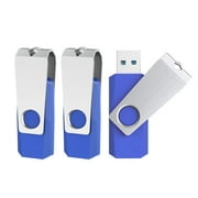 KEXIN 3 Pack 32GB USB 2.0 Flash Drive Thumb Drives Memory Stick, Blue