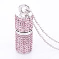 thumbnail image 1 of KEXIN 64GB USB Flash Drive 2.0, Crystal Bling Rhinestone Memory Stick, 1.8" x 0.7" Thumb Drive, Pink, 1 of 7